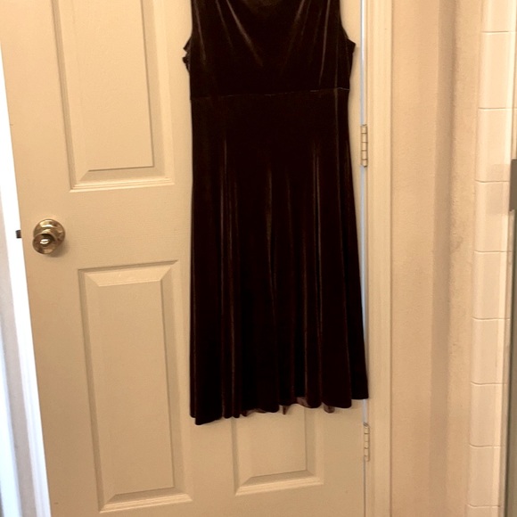 Evan-Picone size 12 dress chocolate brown dress - Picture 2 of 5